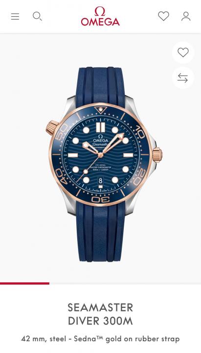 Omeg_a Seamaster Diver 300M Automatic Blue-Copper-Blue