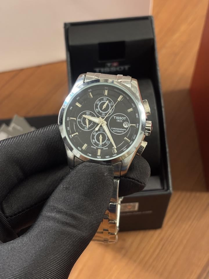 Tissoo_t 1853 Couturier Silver Black dial