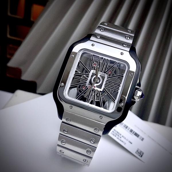 Cartie_r Santos Skeleton Battery Silver-Black