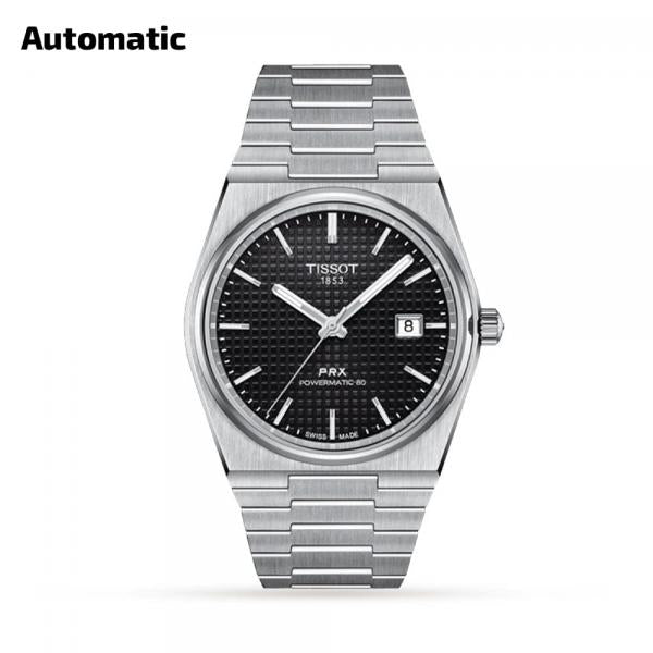 Tisso_t 1853 Prx Automatic Top Quality Silver-Black