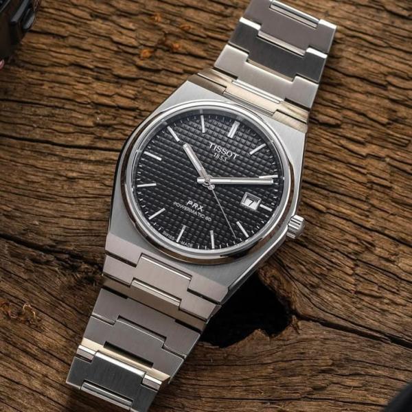 Tisso_t 1853 Prx Automatic Top Quality Silver-Black