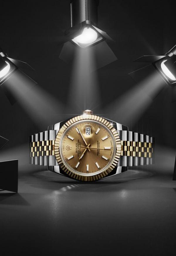 Role_x Oyster Perpetual Date Just 2Ton-Gold-Yellow