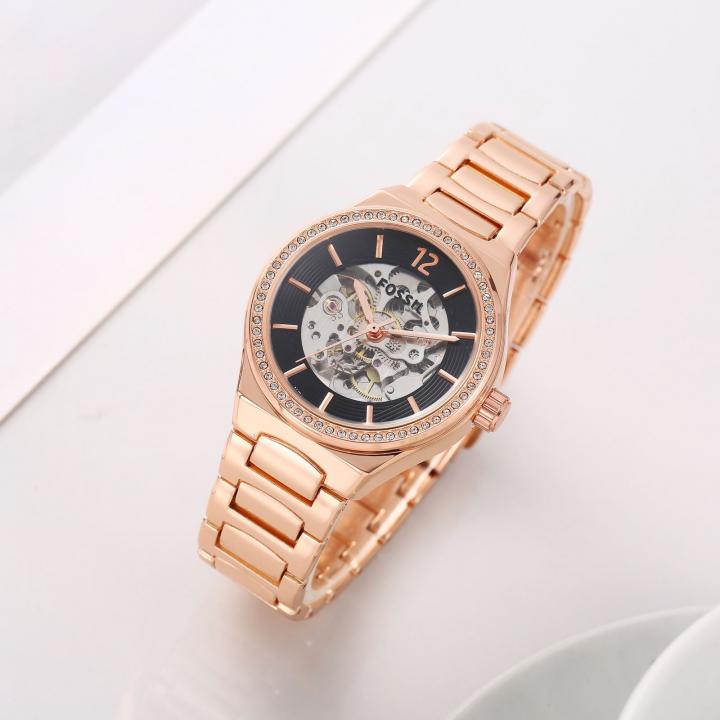 Fossi_l Eevie Automatic Copper-Black