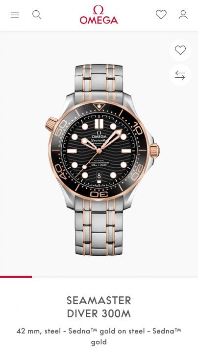 Omeg_a Seamaster Diver 300M Automatic 2Ton-Copper-Black