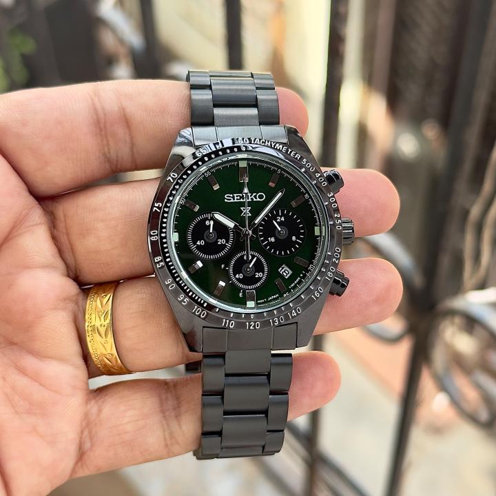 Sei.ko Prospex Speedtimer Chronograph black -green