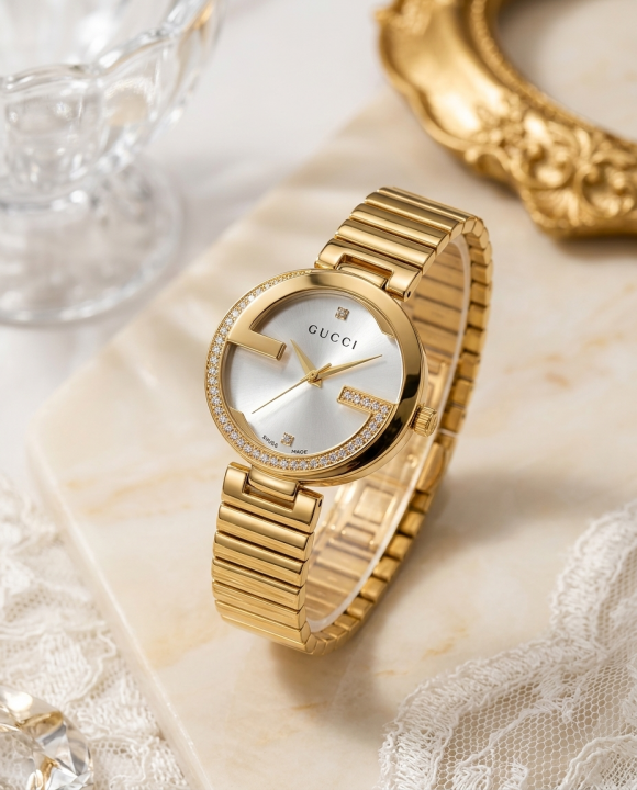 Gucc_i Interlocking G Gold-White