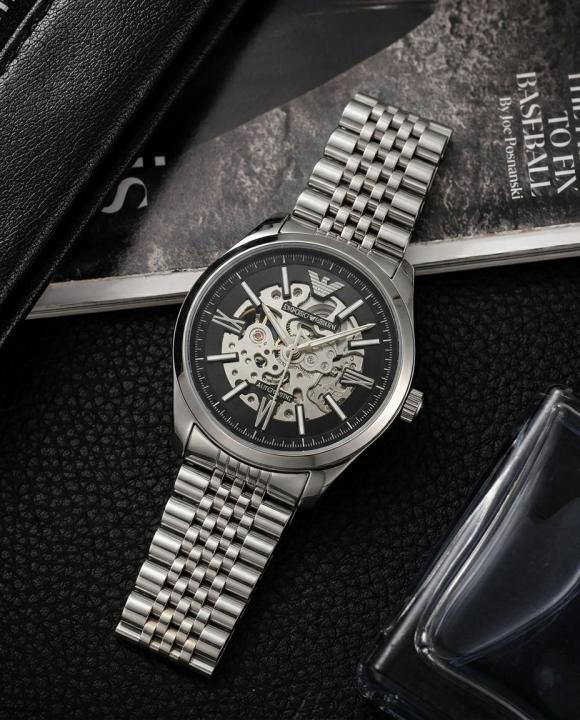 Emporio Arman_i Antonio Automatic Silver-Black