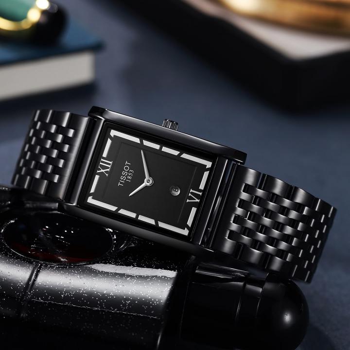 Tissoo_t 1853 T-Classic Heritage Rectangular Style Full Black