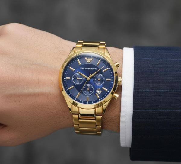 Em.porio Arman_i Classic Gold-Blue