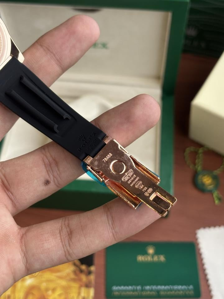 Rolee_x Daytona Oysterflex Eye Of Tiger Copper