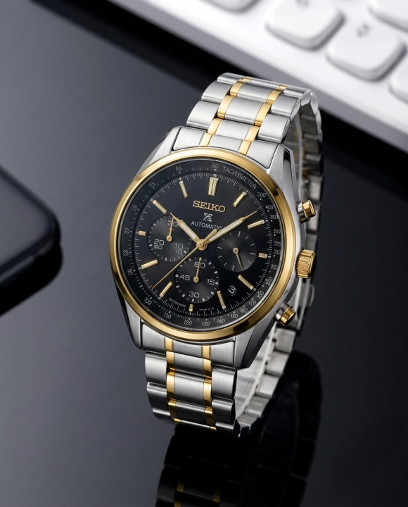 Seiko Prospex Chronograph 2 ton Silver-Black