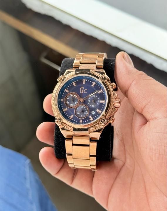 Guess Gold Blue Xl Chronograhp