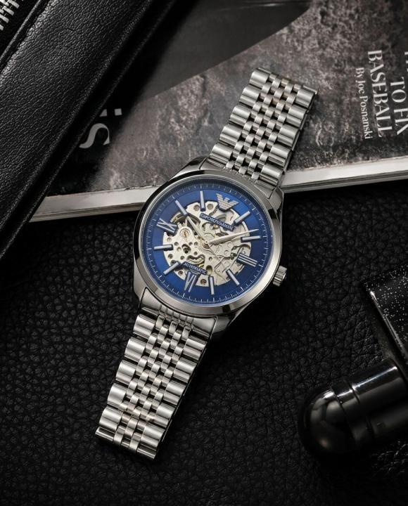 Emporio Arman_i Antonio Automatic Silver-Blue