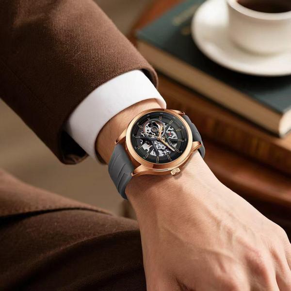 Tom.my_Hilfiger Automatic Skeleton Silicon - J839