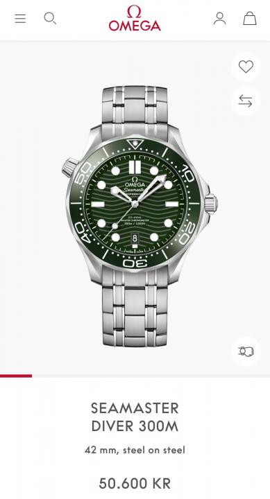Omeg_a Seamaster Diver 300M Automatic Silver-Green