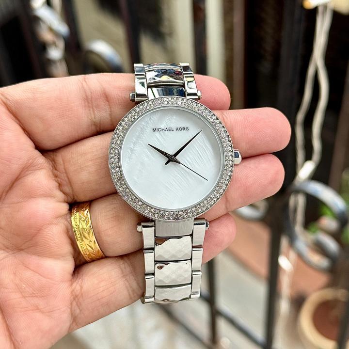 Mic.hael kors Parker Pave Silver