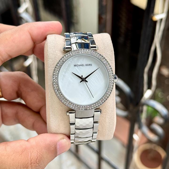 Mic.hael kors Parker Pave Silver