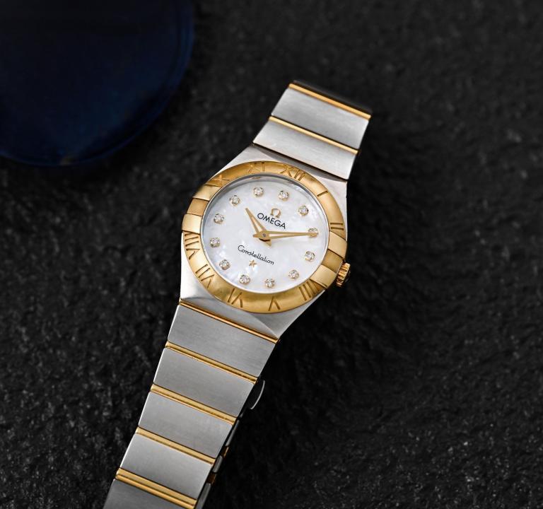 Omeg_a Constellation Sedna 2Ton-Gold-White Womens