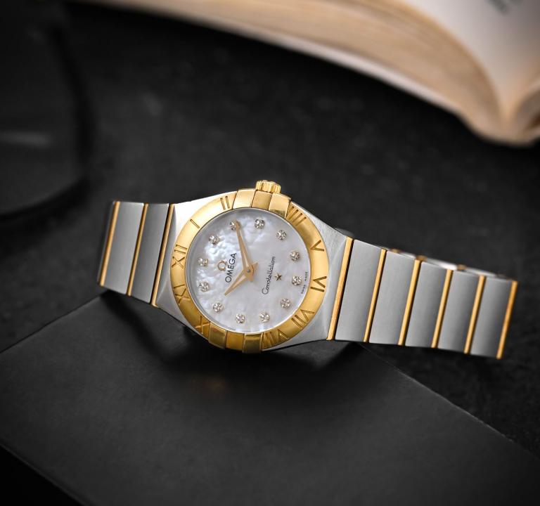 Omeg_a Constellation Sedna 2Ton-Gold-White Womens