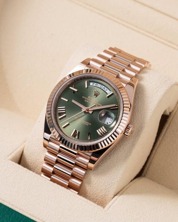 Role_x Oyster Perpetual Day Date Automatic Copper-Green
