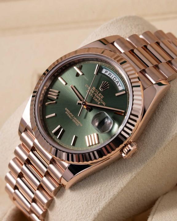 Role_x Oyster Perpetual Day Date Automatic Copper-Green