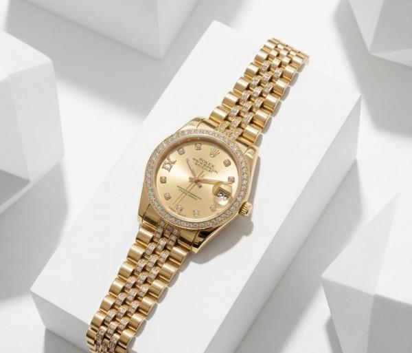 Role_x Oyester Perpetual Date Just Gold-Gold