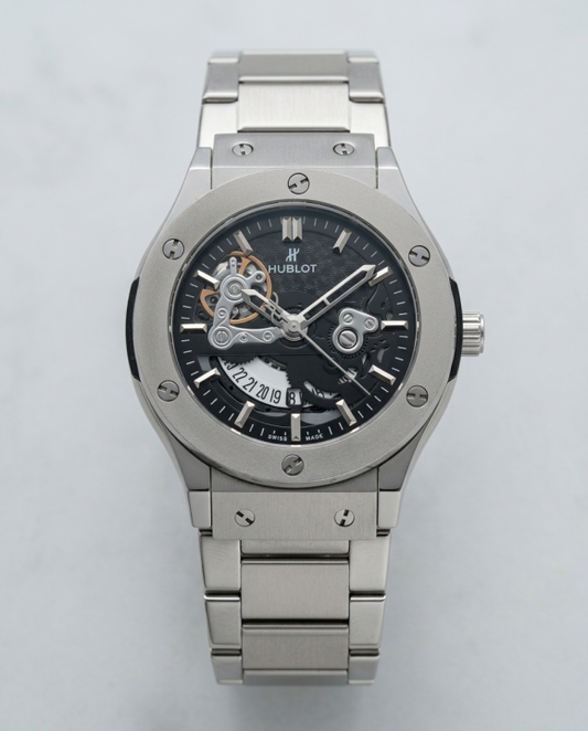 Hu.blot Classic Fusion Silver-Black