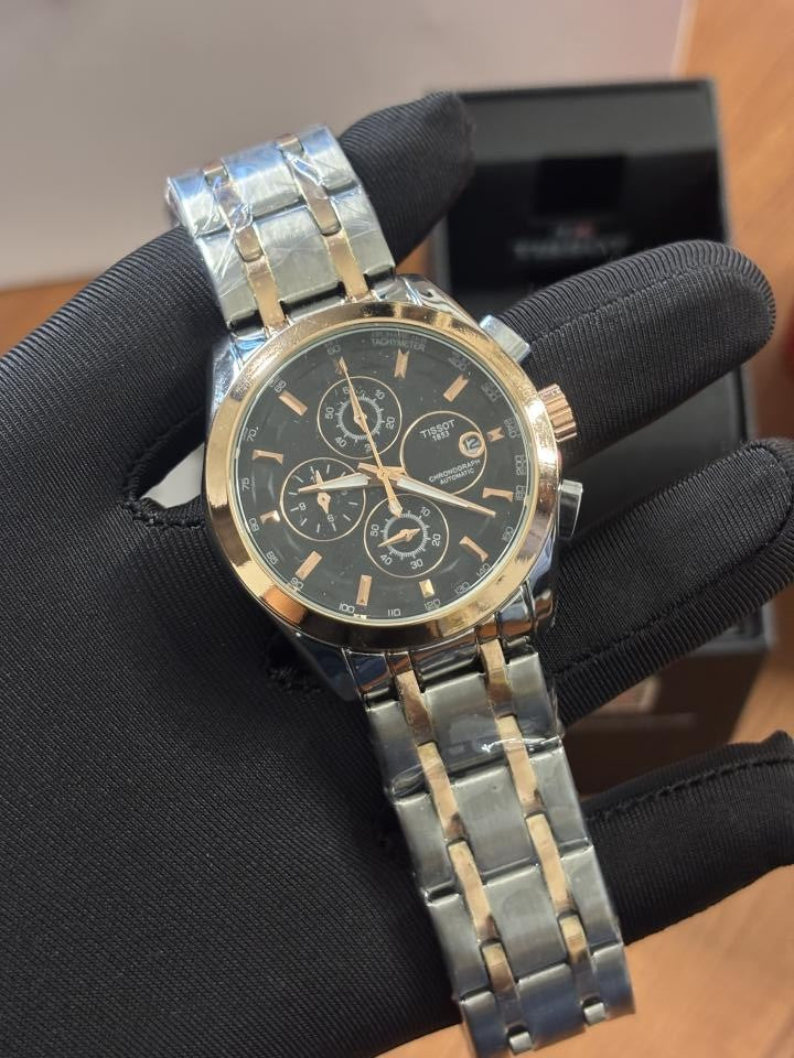 Tissoo_t 1853 Couturier Two Tone Copper Black dial