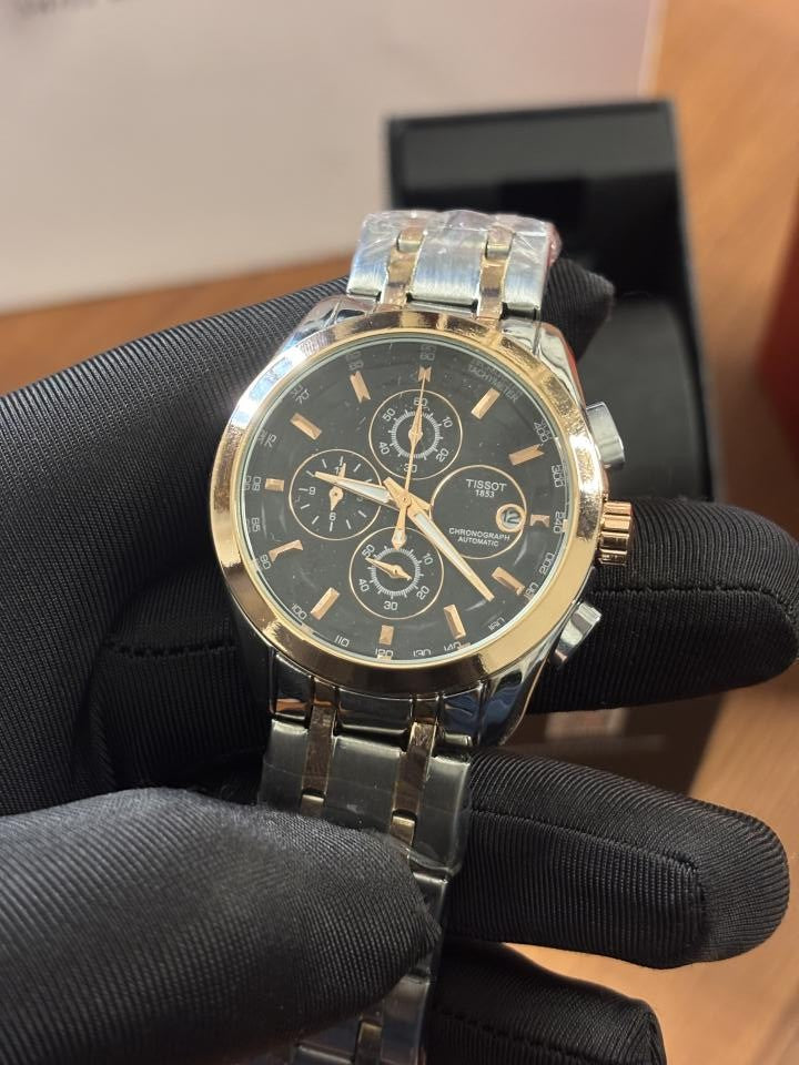 Tissoo_t 1853 Couturier Two Tone Copper Black dial