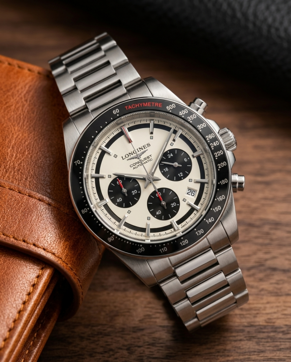 Longine_s Conquest Chronograph Black