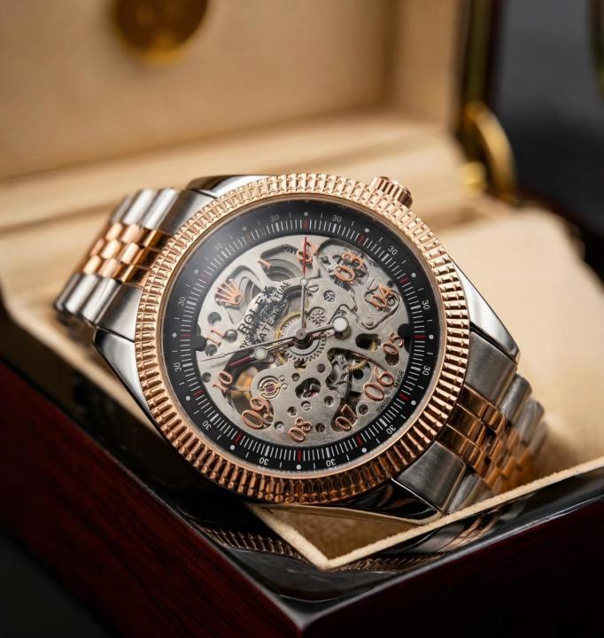 Role_x Pagani Skeleton Automatic 2Ton-Copper-Black