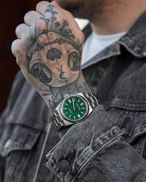 Rolee_x Oyster Perpetual Milgauass Silver-Green