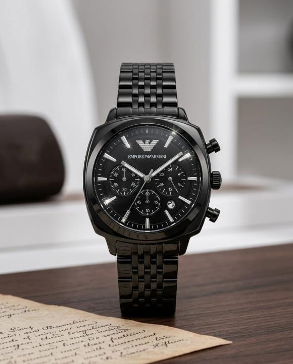 Em.porio Arman_i Antonio Chronograph Full Black