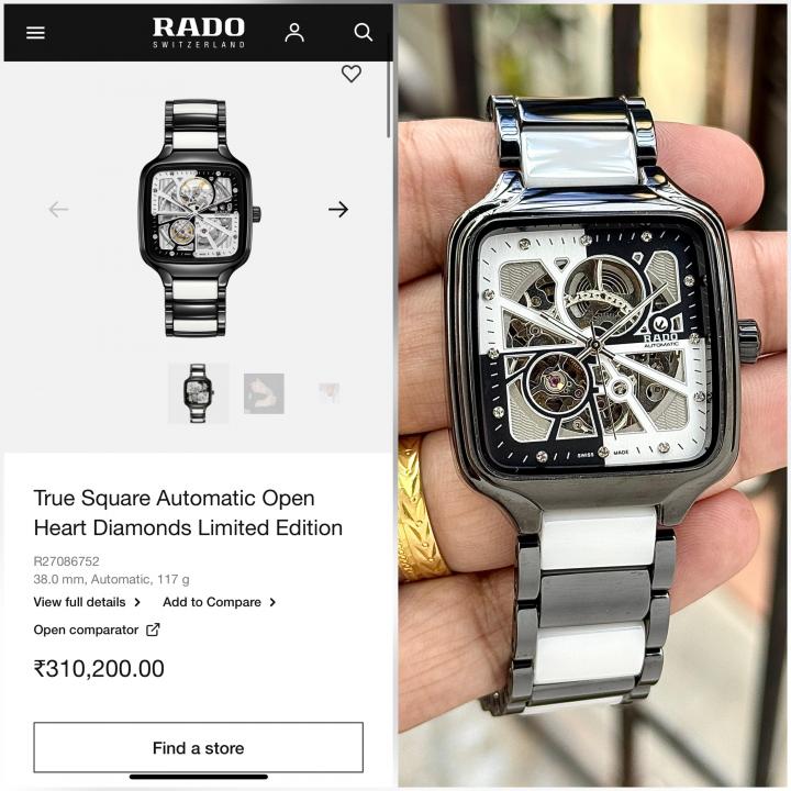 Radd_o True Square Automaticceramic Limited Edition Silver Niddle