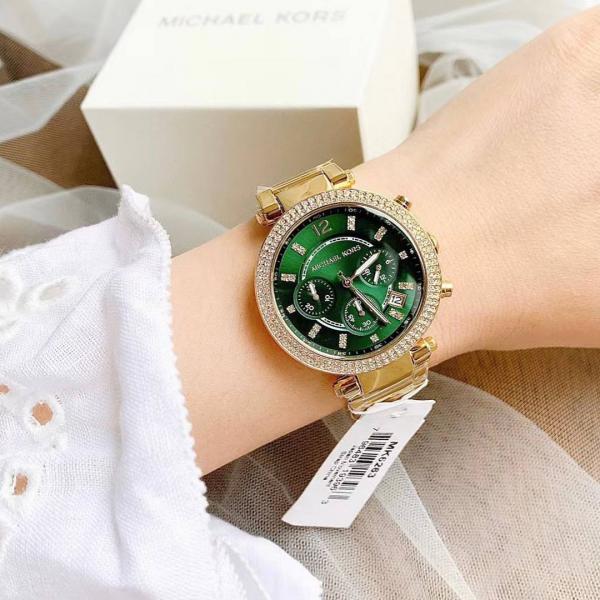 Mic.hael_Kors Parker Gold-Green