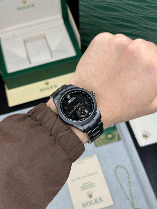Role_x Oyster Perpetual Label Noir Automatic Black
