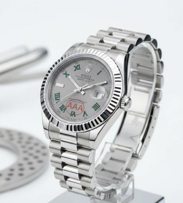 Role_x Oyster Perpetual Date Just Silver