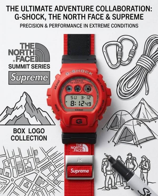 Ca.sio G-Shock x Supreme x Special Edition Red