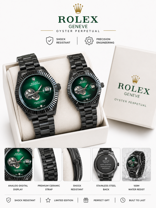 Roleex Oyster Date Couple