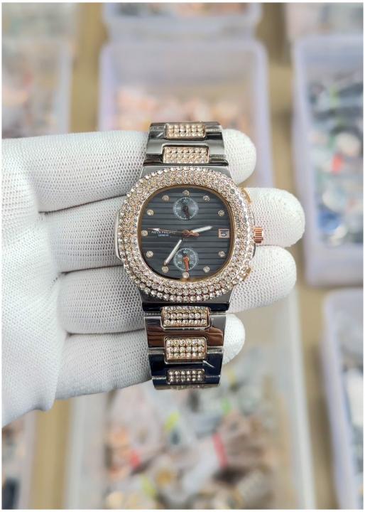 Pate_k Philippe Nautilus Diamond Two Tone Copper - J1673