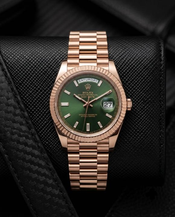Role_x Oyster Perpetual Day Date Copper-Green