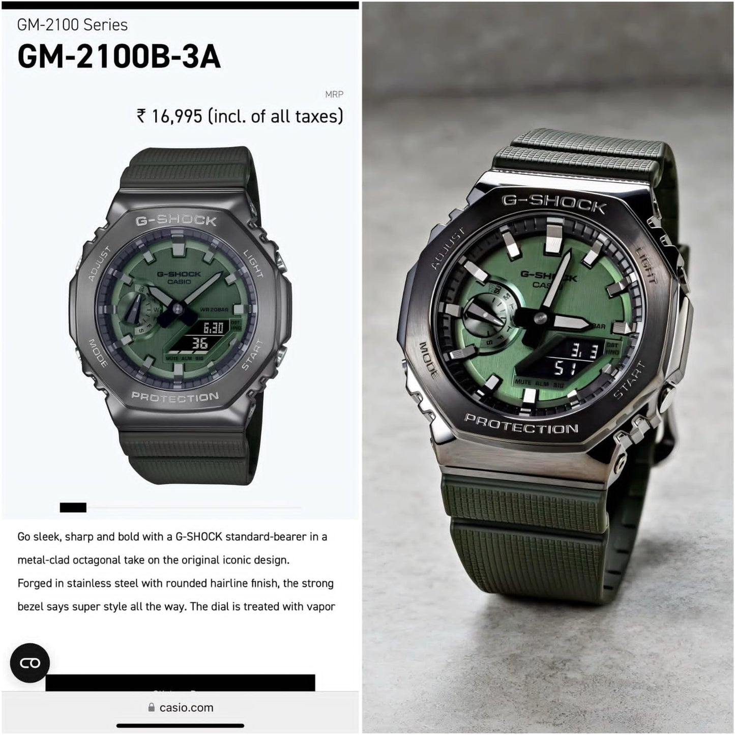 Ca.sio G Shock Gm2100