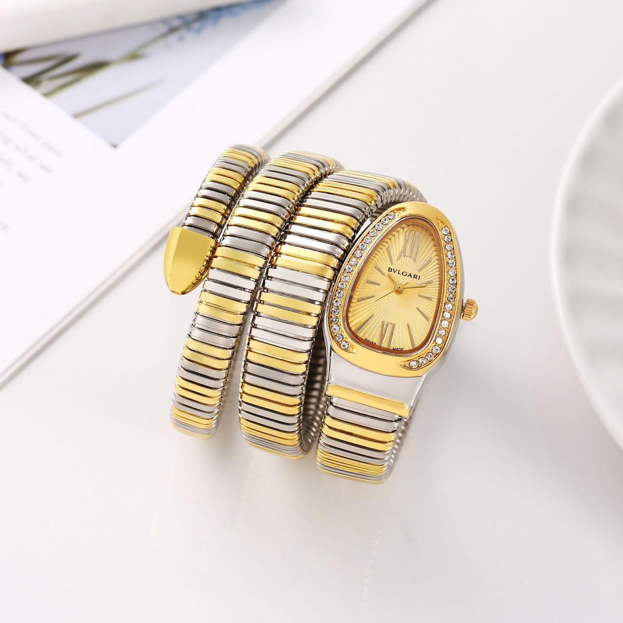 Bvl.gari Serpenti Snake Copper for her