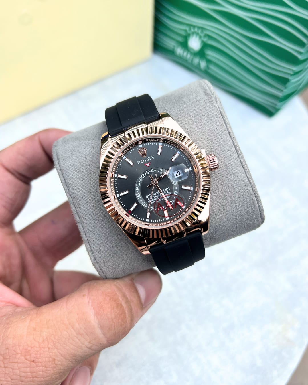 Role_x Oyester Perpetual Sky Dweller Silicon Belt