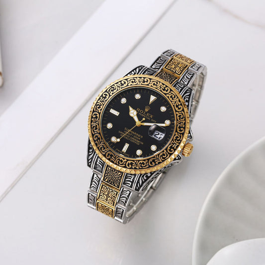 Rol.ex Oyster Vintage 2Ton-Gold-Black