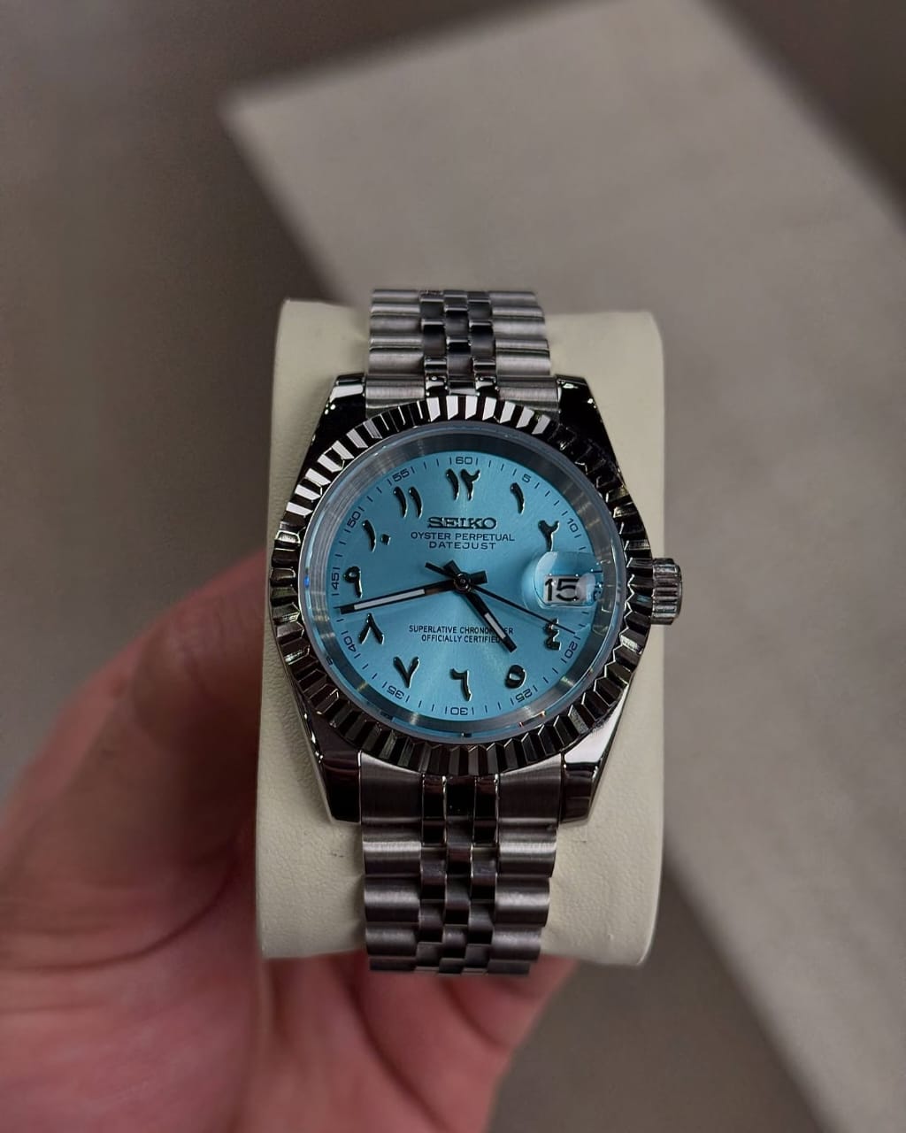 Sei.ko Oyster Perpetual Date Just Movment Like Automatic Arabic