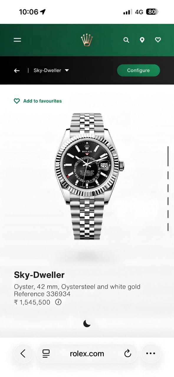 Rol.ex Premium Sky-Dweller Catalog Model