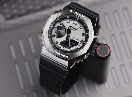 NEW G SHOCK GA 2100 silver black