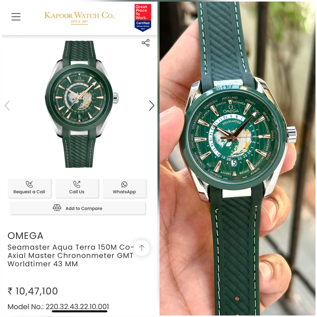 Om.ega Seamaster World Map