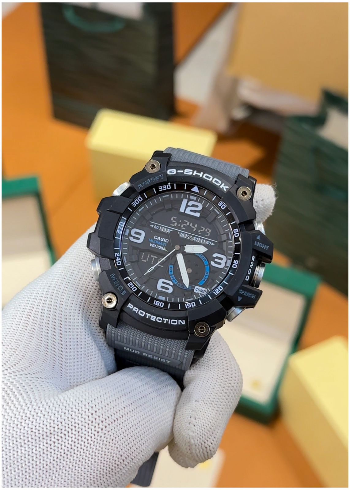 New Casio G Shock Gg1000 Mud Master Grey Strap